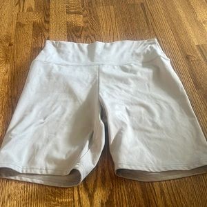 grayish purple biker shorts